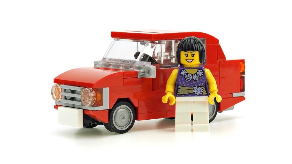 Lego Old red car "Moskvich"