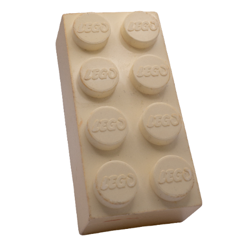 Lego Jumbo Brick 2 x 4 [European Version] / White
