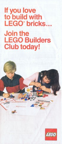 Lego 1988 Insert - Builders Club