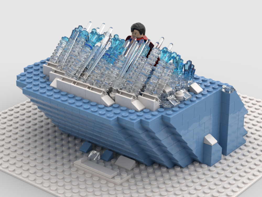 Lego Superman Sunstone Simulator (memory crystals)