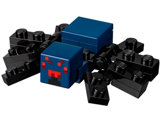 Lego Minecraft Spider, Cave - Brick Built