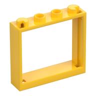 Lego Window 1 x 4 x 3 without Shutter Tabs / Yellow