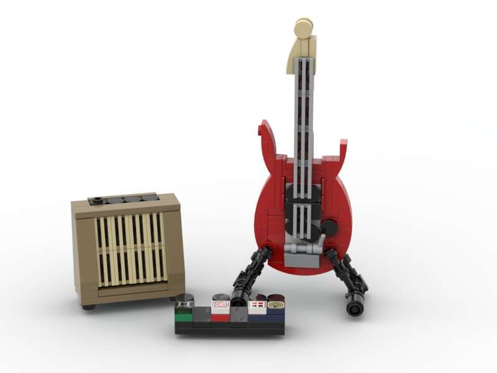 Lego Fender Tweed Blues Jnr & Stratocaster in Fiesta Red - Electric Guitar