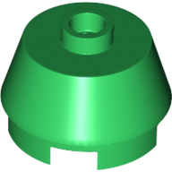 Lego Brick Round 2 x 2 Truncated Cone / Green