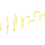 Lego Weapons [Complete Sprue] / Trans-Neon Green