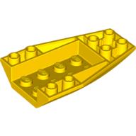 Lego Brick Wedged, Curved Inverted 6 x 4 / Yellow