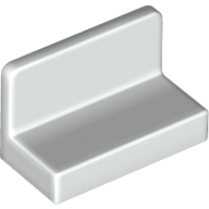 Lego Panel 1 x 2 x 1 [Rounded Corners] / White