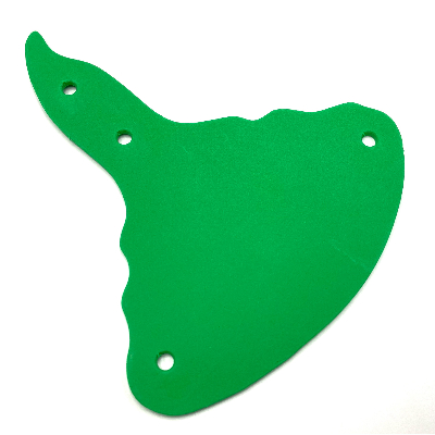 Lego Plant, Leaf, 4 Holes / Green