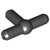 Lego Pneumatic T-Piece (T Bar) [New Style] / Black