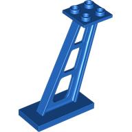 Lego Support 2 x 4 x 5 Stanchion Inclined [5mm wide posts] / Blue