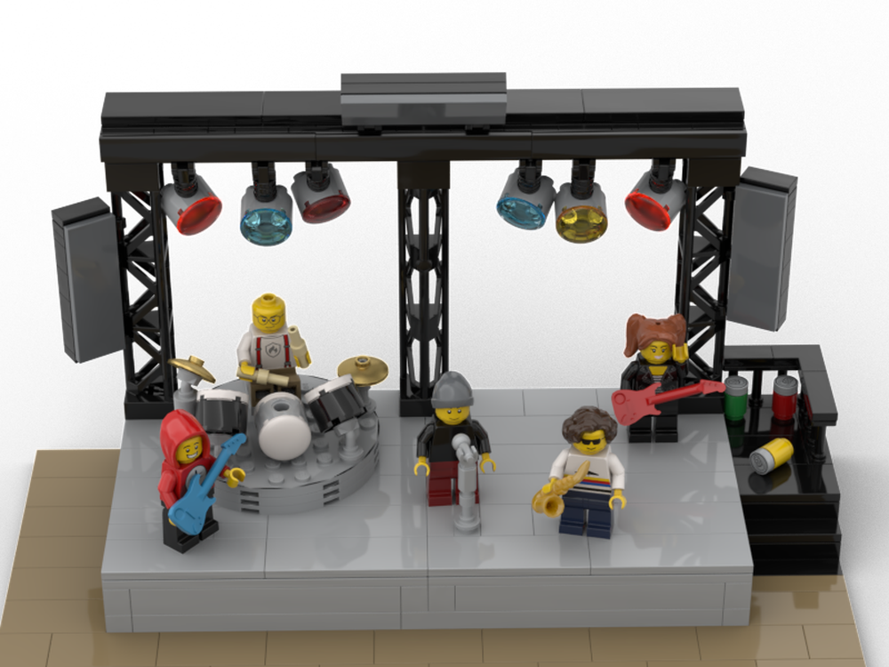 Lego Modular rock concert