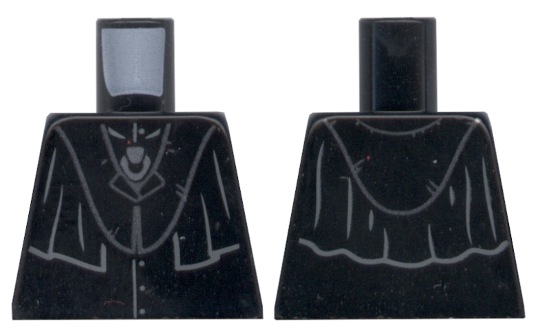 Lego Torso Harry Potter Robe with Collar Pattern / Black