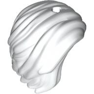 Lego Hair Swept to Right / White