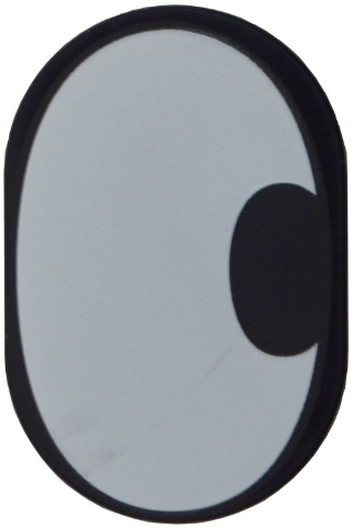 Lego Tile, Round 2 x 3 Oval with White Eye with Pupil Side Center Pattern
