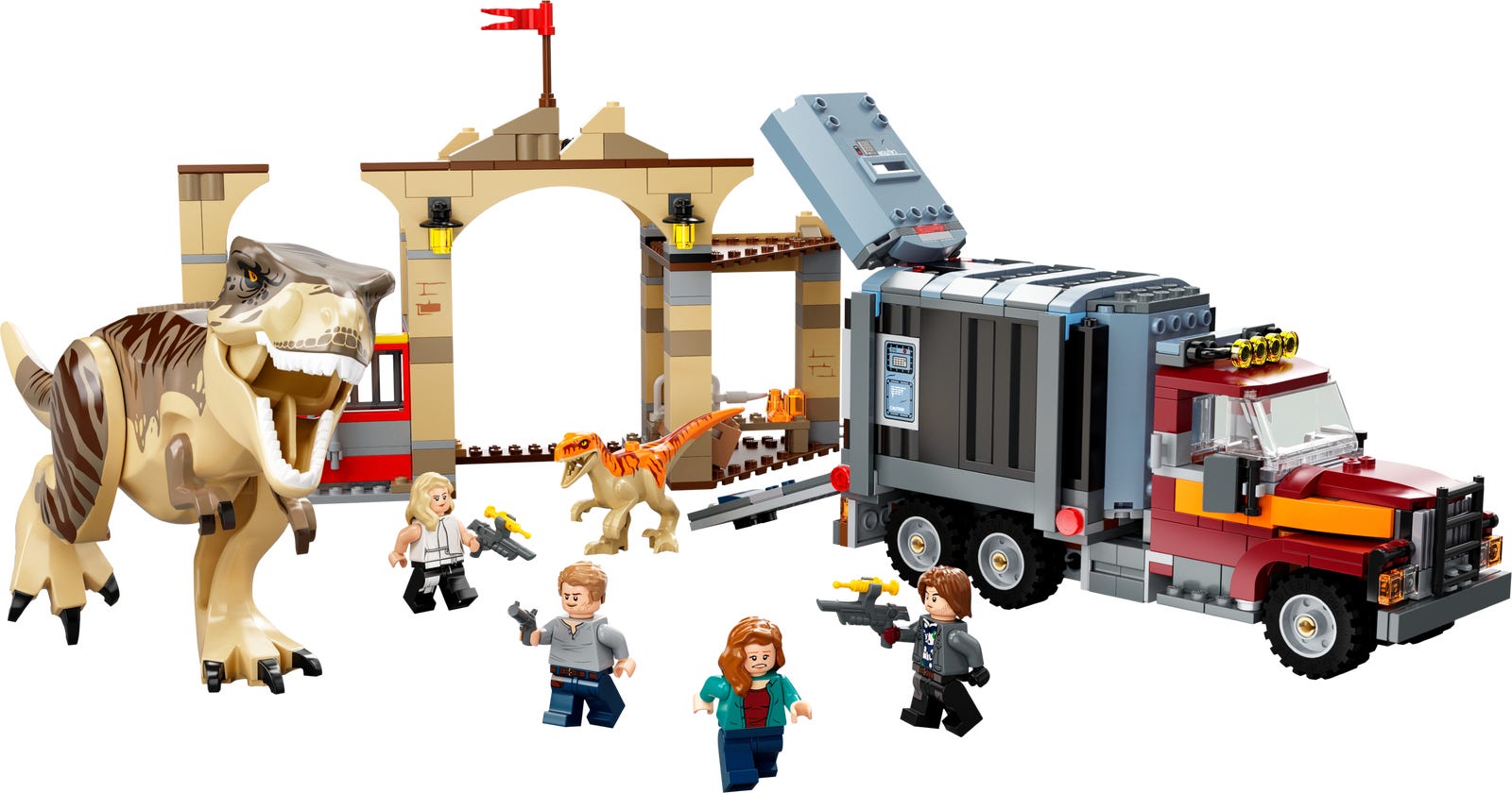 Lego T. rex & Atrociraptor Dinosaur Breakout