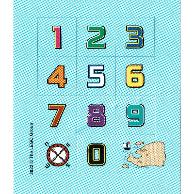 Lego Sticker Sheet 2 for Set 5007766-1 / [No Color/Any Color]