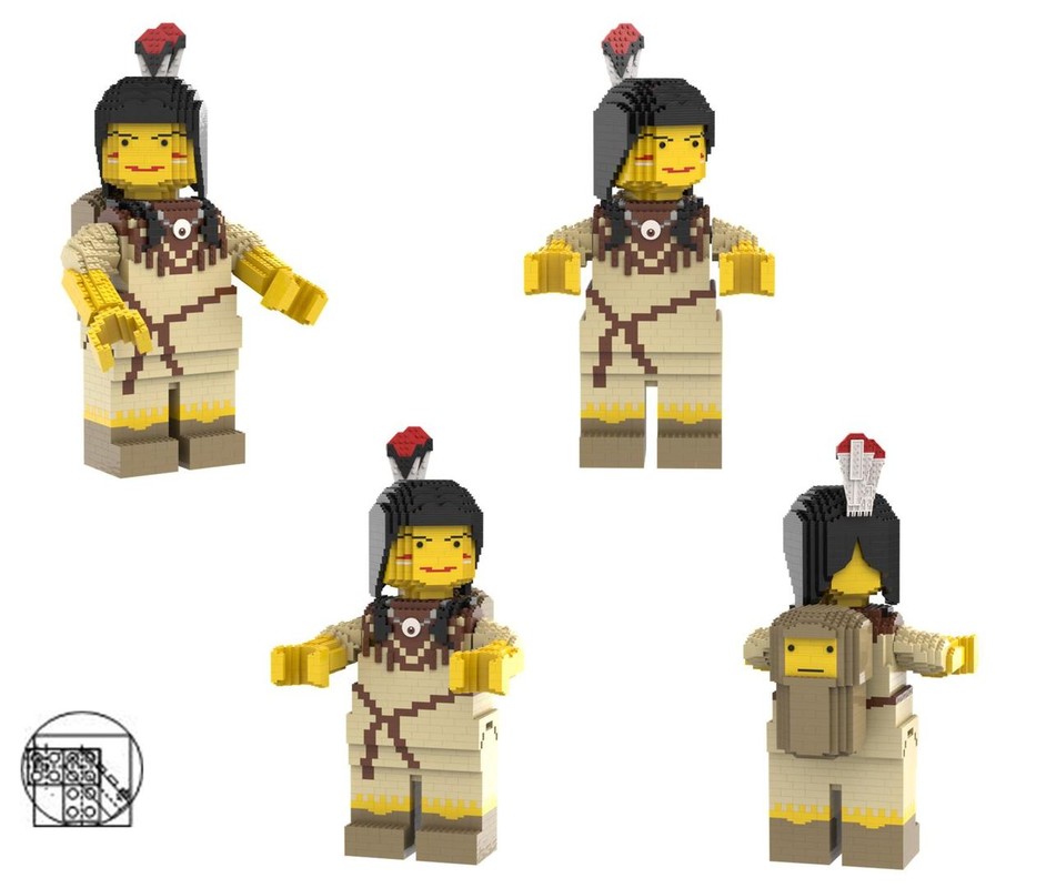 Lego Maxifigure Tribal Woman with baby
