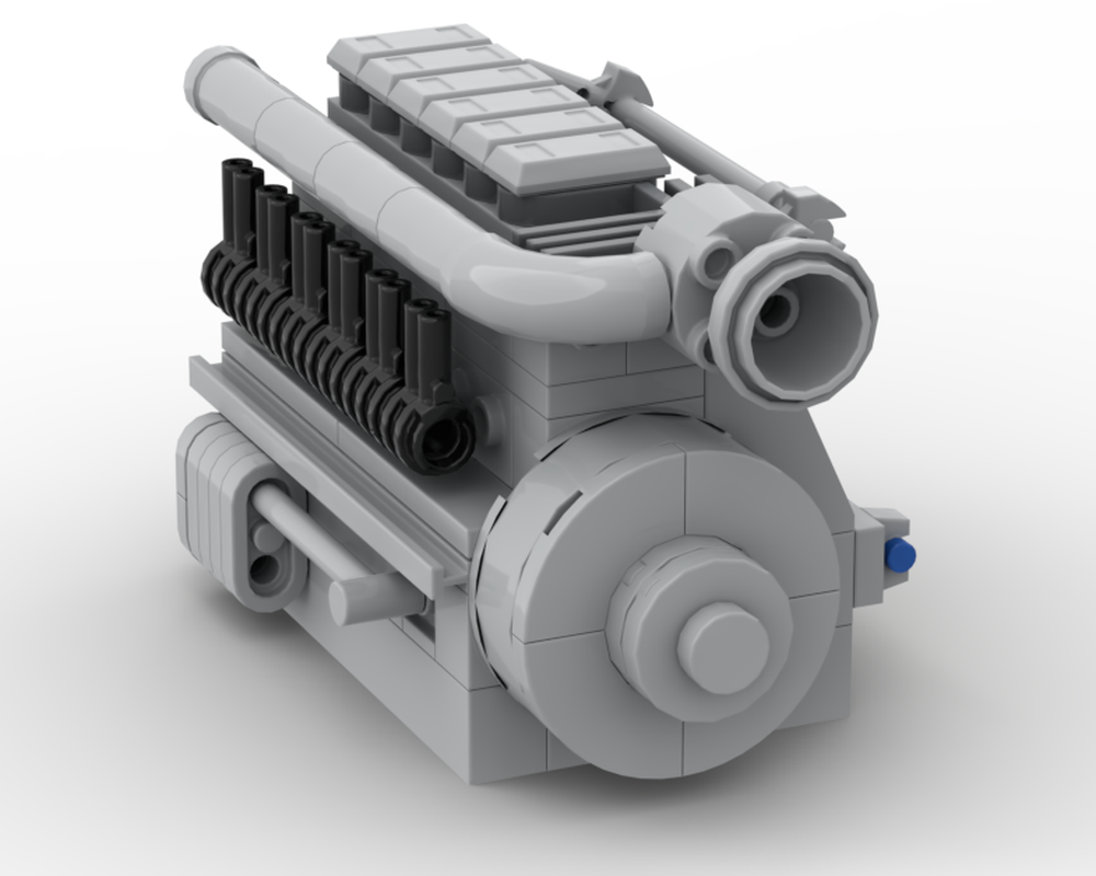 Lego Sulzer diesel engine