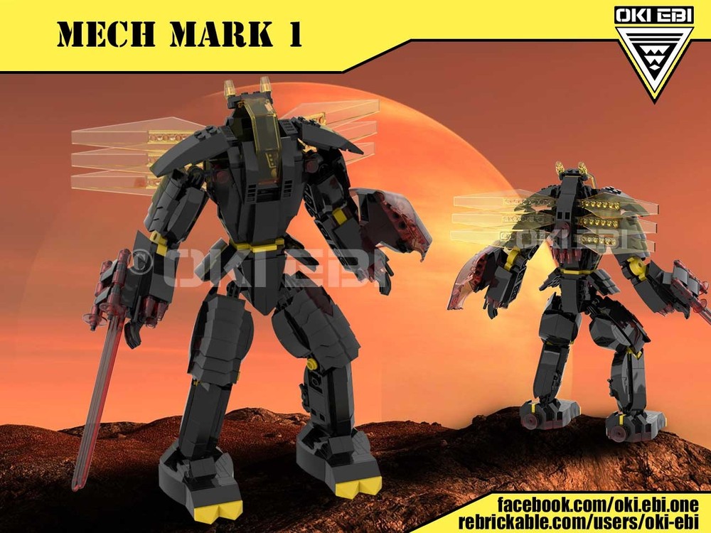 Lego Mech Mark I in Blacktron Design
