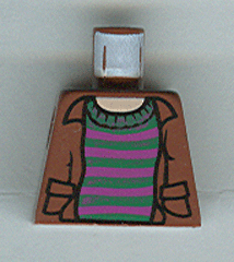 Lego Torso Harry Potter Open Shirt and Striped Sweater Pattern