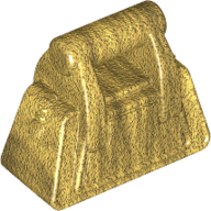 Lego Bag / Handbag / Purse Angular with Zipper [Plain] / Pearl Gold