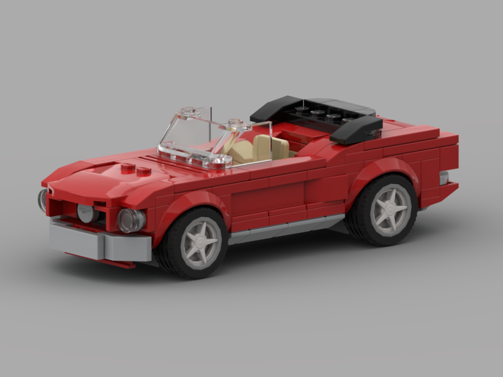 Lego 1965 Ford Mustang Convertible - 6 stud wide