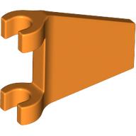 Lego Flag 2 x 2 Trapezoid with Flared Area between Clips / Orange