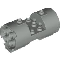 Lego Cylinder 3 x 6 x 2 2/3 Horizontal Hollow Studs / Light Gray