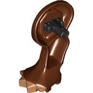 Lego Animal Body Part, Dinosaur, Ankylosaurus Leg, Right, Front, with Pin, Nougat Nails and Dark Brown Patches Print
