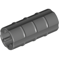 Lego Technic Axle Connector Ridged [with x Hole x Orientation] / Dark Bluish Gray