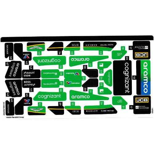 Lego Sticker Sheet 2 for Set 76925-1 / [No Color/Any Color]