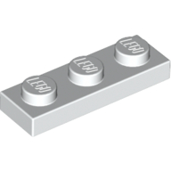Lego Plate 1 x 3 / White
