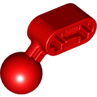 Lego Technic Beam 1 x 2 with Ball Joint Angled / Red
