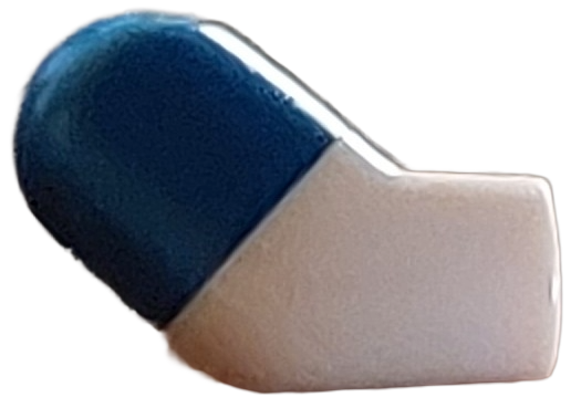 Lego Arm, Right with Molded Dark Blue Short Sleeve  Pattern