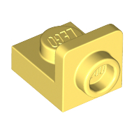 Lego Bracket 1 x 1 - 1 x 1 Inverted / Bright Light Yellow