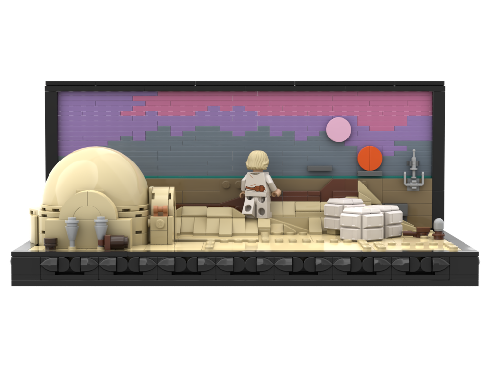 Lego A New Hope Binary Sunset Diorama