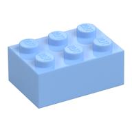Lego Brick 2 x 3 / Bright Light Blue