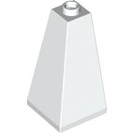 Lego Brick Sloped 75° 2 x 2 x 3 Double Convex / White