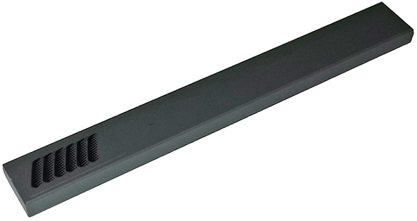 Lego Tile 1 x 8 with Slanted Black Air Vents Pattern Model Right Side (Sticker) - Set 75877 / Dark Bluish Gray