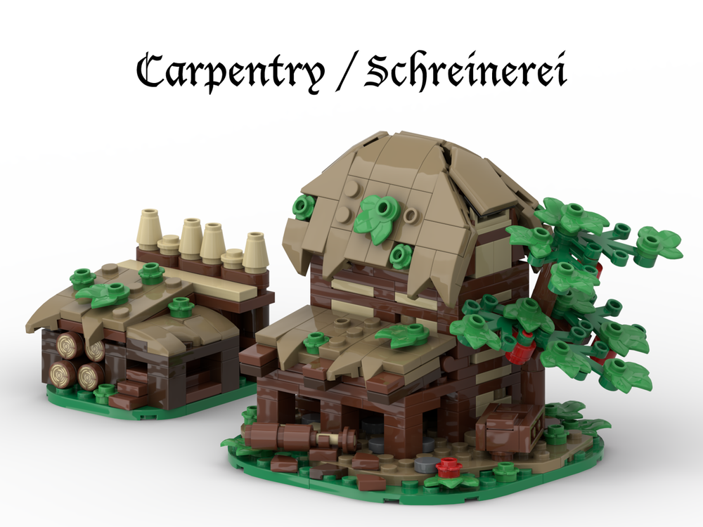 Lego Carpentry - Courtyard Expansion for Mini Blaustein Castle