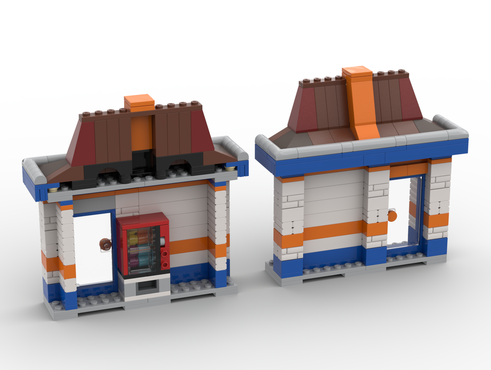 Lego Durr Burger Restaurant Enclosure - Compatible with Set 77076