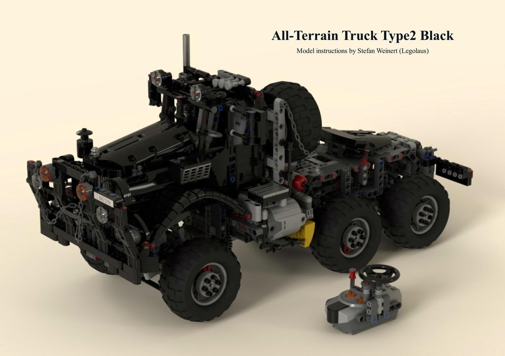 Lego All-Terrain (Offroad) Truck Type2 Black Remote Controlled