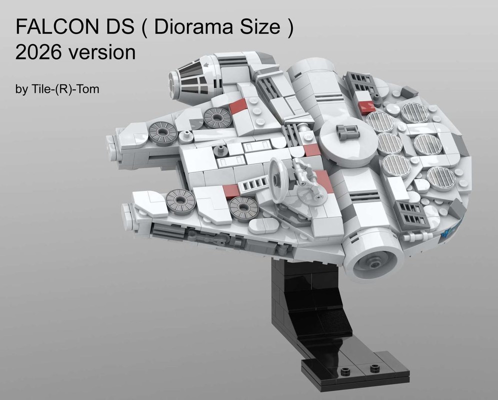 Lego Millenium-Falcon DS Midi Size with display stand