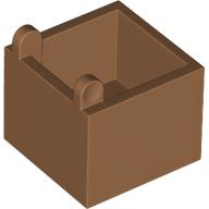 Lego Container Box 2 x 2 x 1 1/3 with Hinge / Medium Nougat