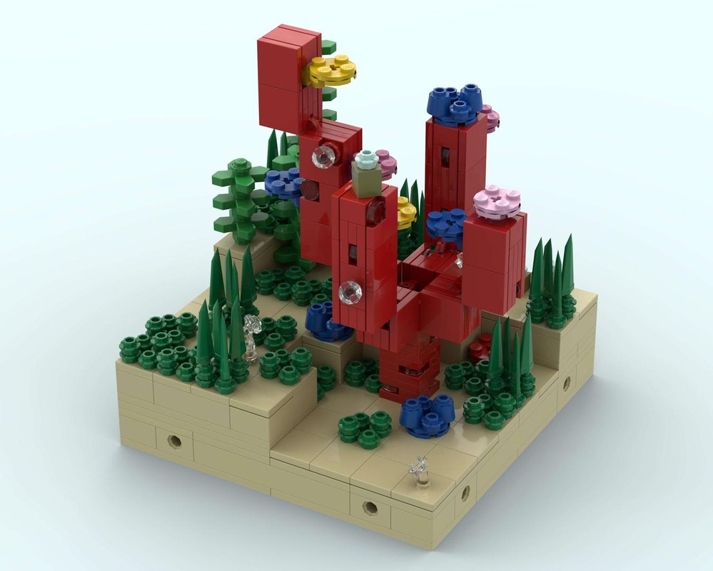 Lego Red Coral Diorama