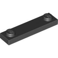 Lego Plate Special 1 x 4 with 2 Studs / Black