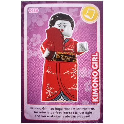 Lego Trading Card, Create the World - Kimono Girl / [No Color/Any Color]