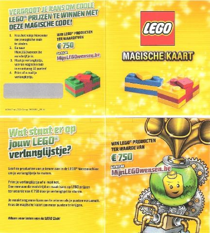 Lego 2014 Insert - Lego Club - MAGISCHE KAART (25106294_BE-NL)
