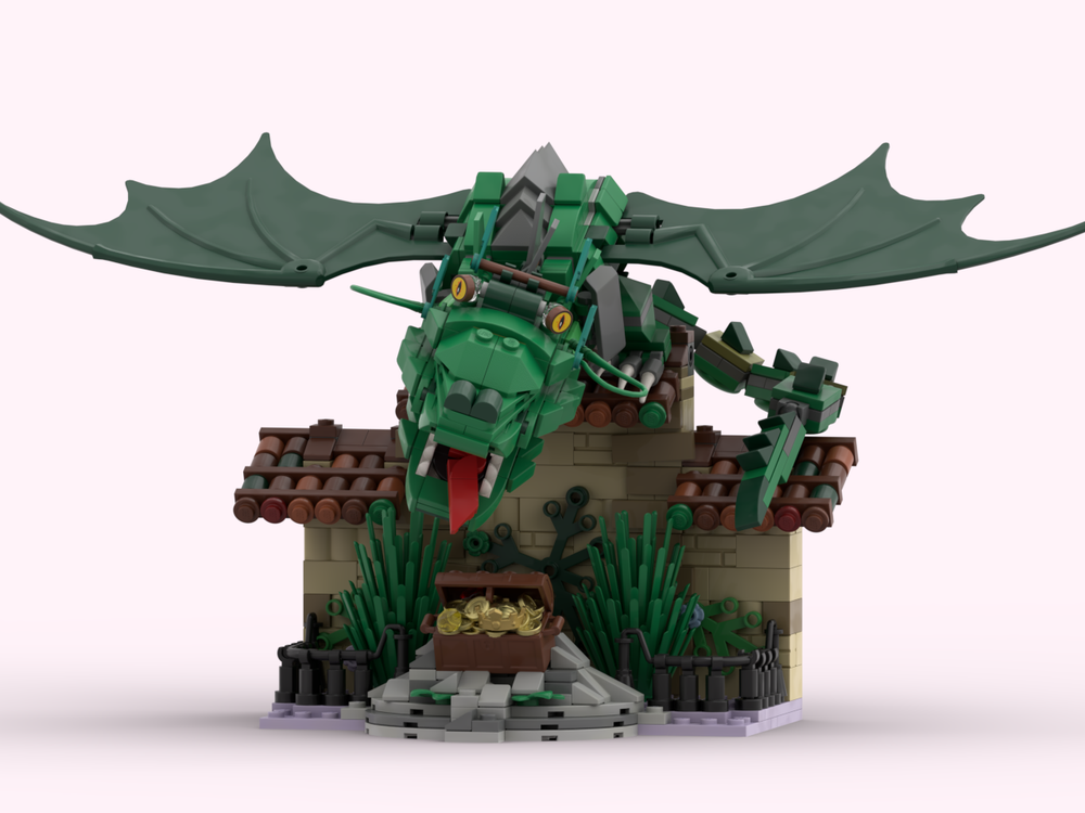 Lego Dragon / Draak Lichtgeraakt - Efteling