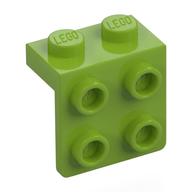 Lego Bracket 1 x 2 - 2 x 2 / Lime